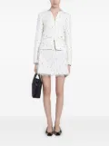 Giambattista Valli polka-dot lace-trim mini skirt - White