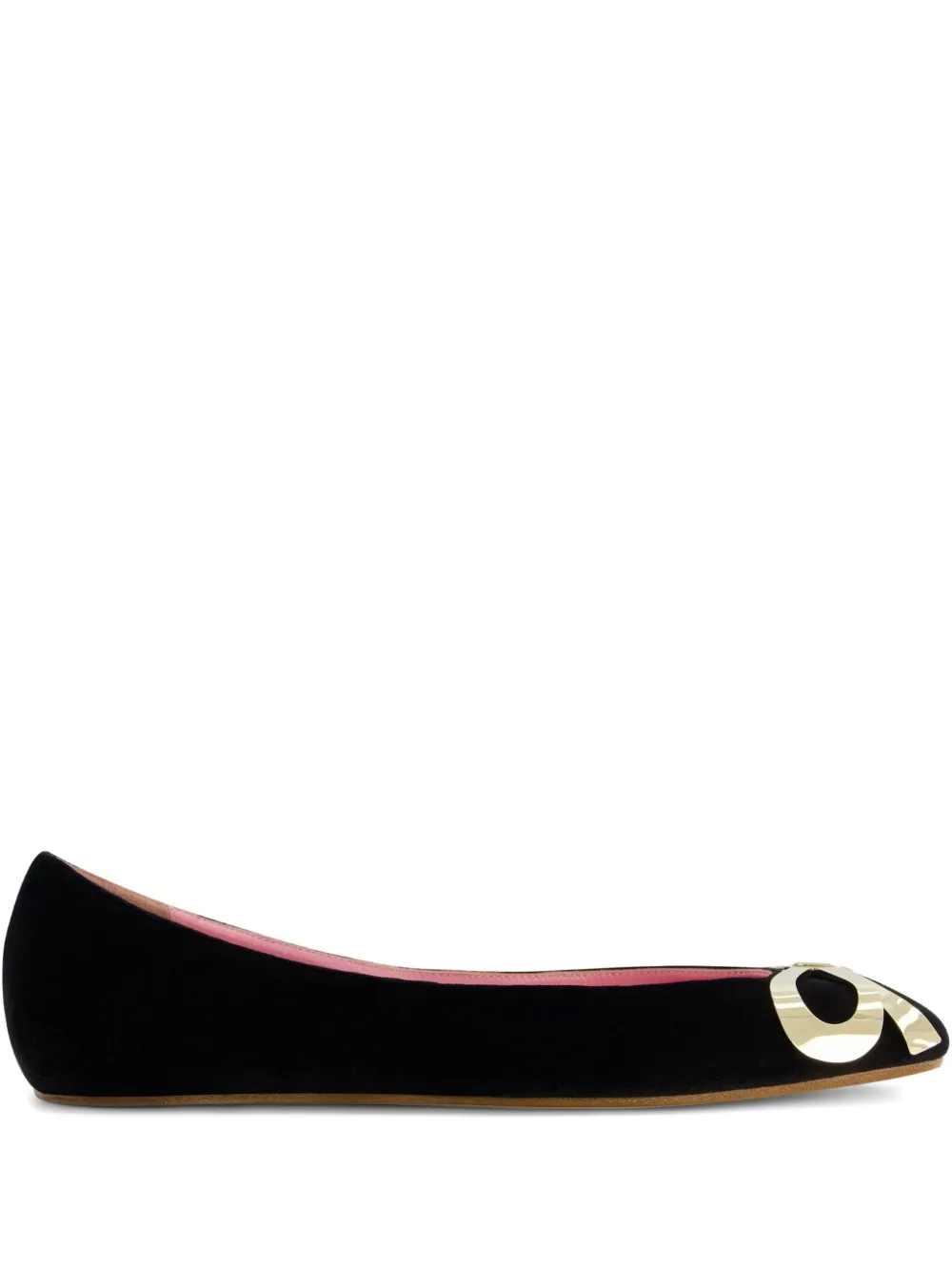 Giambattista Valli velvet bow-detail ballet flats | Black | Image 1