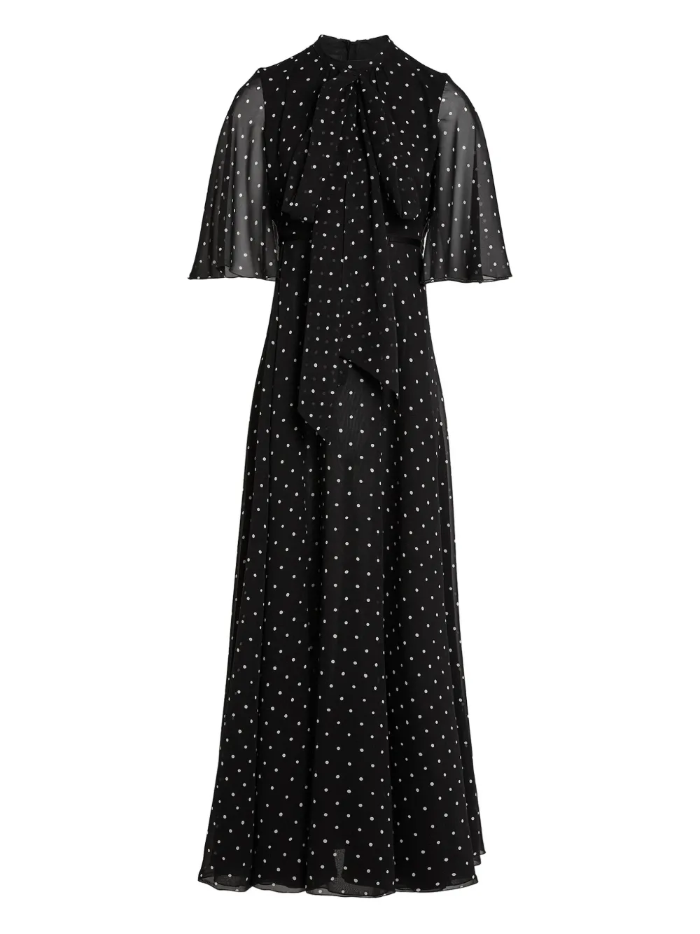 Giambattista Valli Maxi-jurk met stippen Zwart