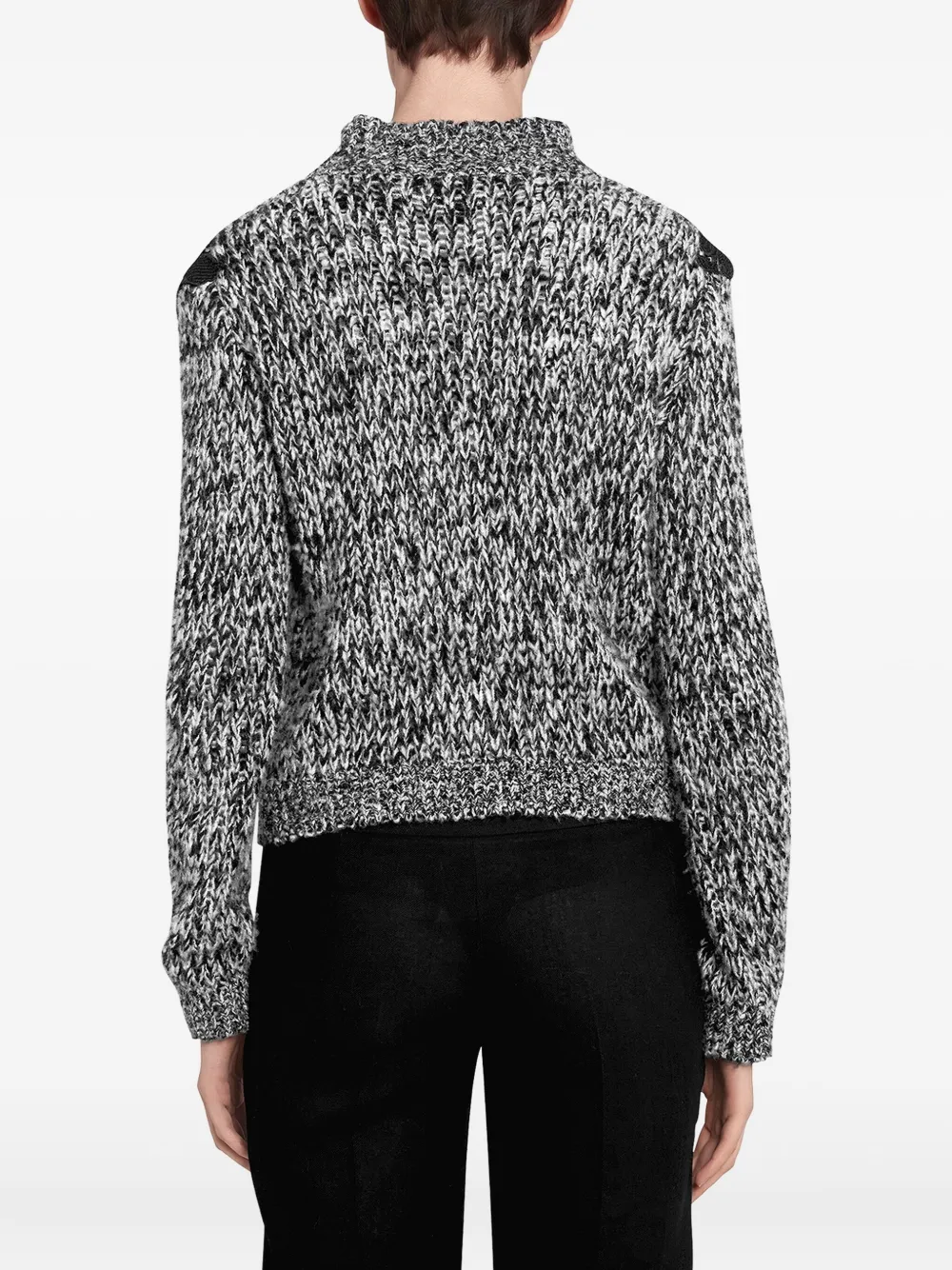 Giambattista Valli macramé sweater Grijs