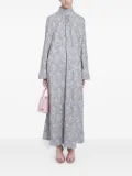 Giambattista Valli embroidered high-neck dress - Grey