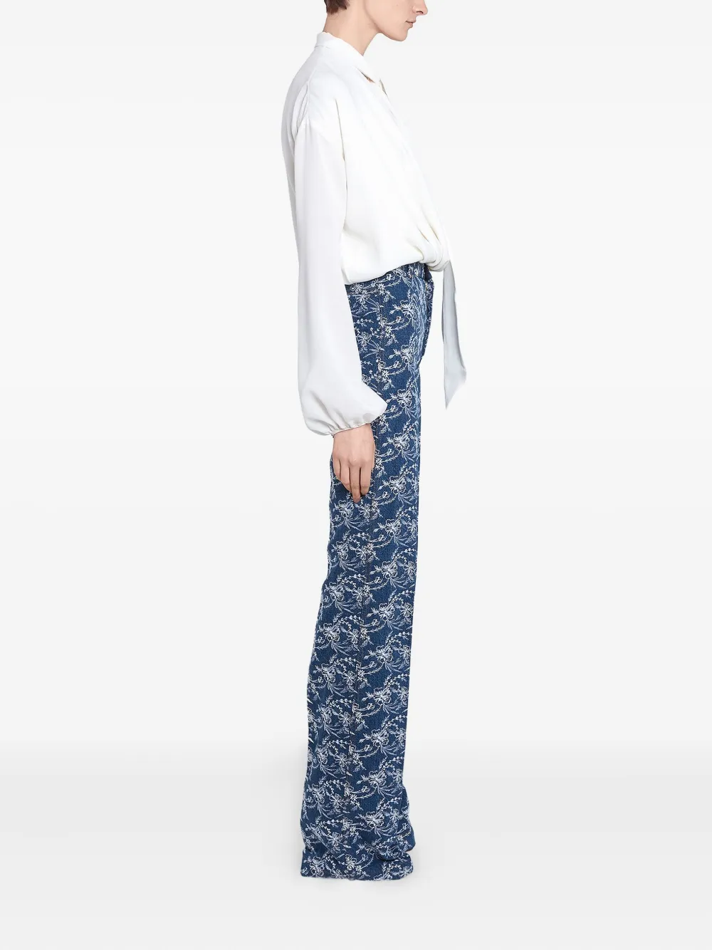 Giambattista Valli Zijden blouse Wit