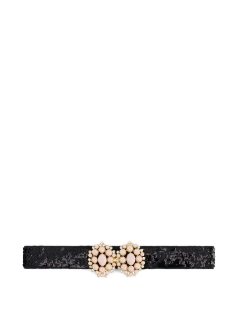 Giambattista Valli sequin crystal-embellished belt