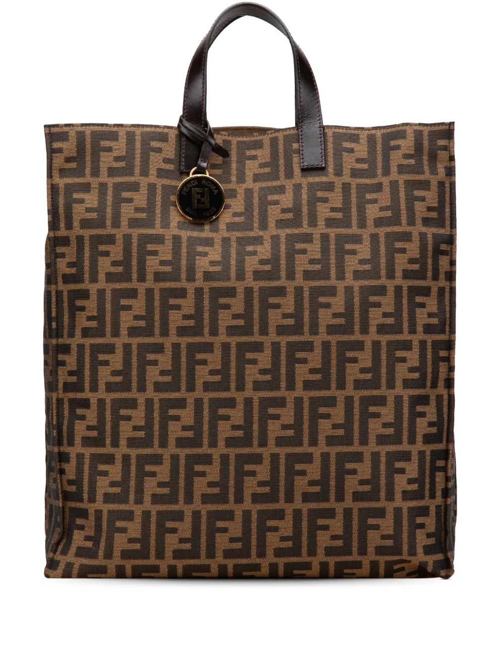 Fendi Pre-Owned 2010-2025 Zucca Canvas Shopping tote bag - ブラウン Fendi Pre-Owned 2010-2025 Zucca Canvas Shopping tote bag - ブラウン