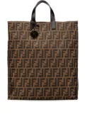 Fendi Pre-Owned 2010-2025 Zucca Canvas Shopping tote bag - Brown