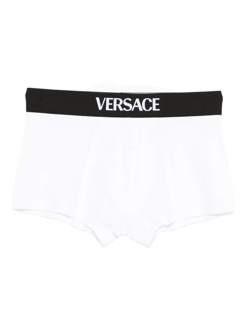 Versace logo-band boxer shorts Wit