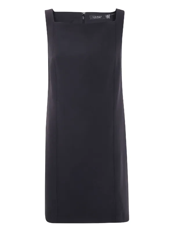ralph lauren black sleeveless dress Ralph Lauren Surplice Jersey Sleeveless Dress - Lauren Navy