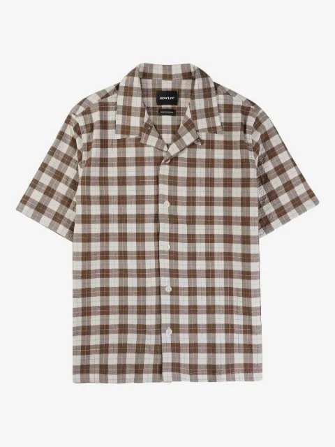 Howlin' checked short-sleeve shirt