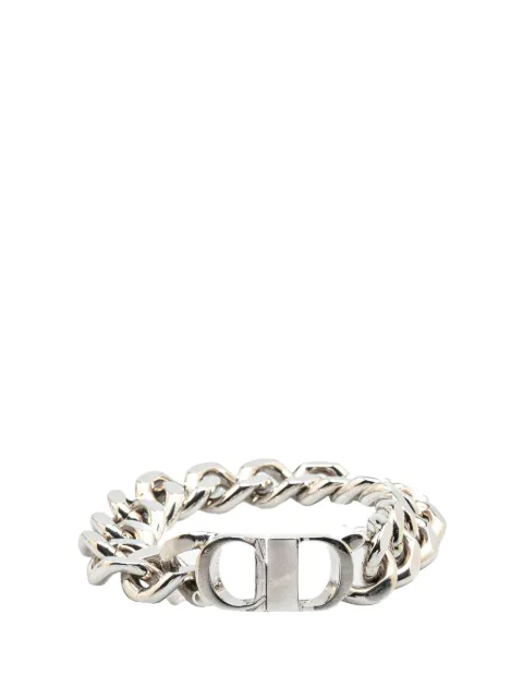 Christian Dior Pre-Owned 20th Century Silver CD Logo Bracelet costume bracelet