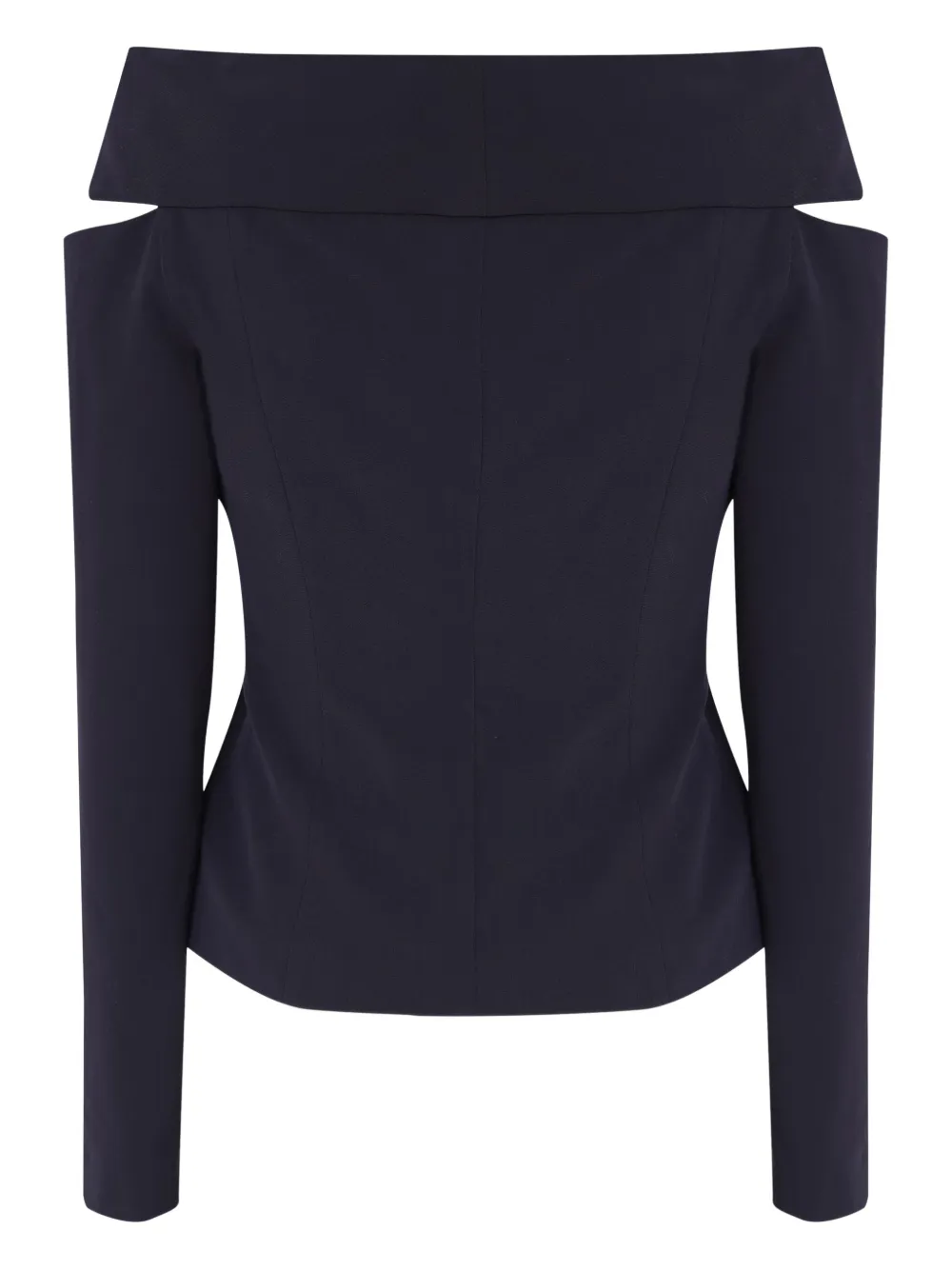 Gloria Coelho Off-shoulder top - Blauw