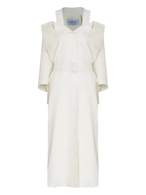 Gloria Coelho vestido midi con cinturón y aberturas