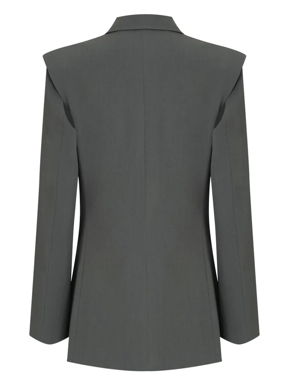 Gloria Coelho Detachable-sleeves Blazer In Gray