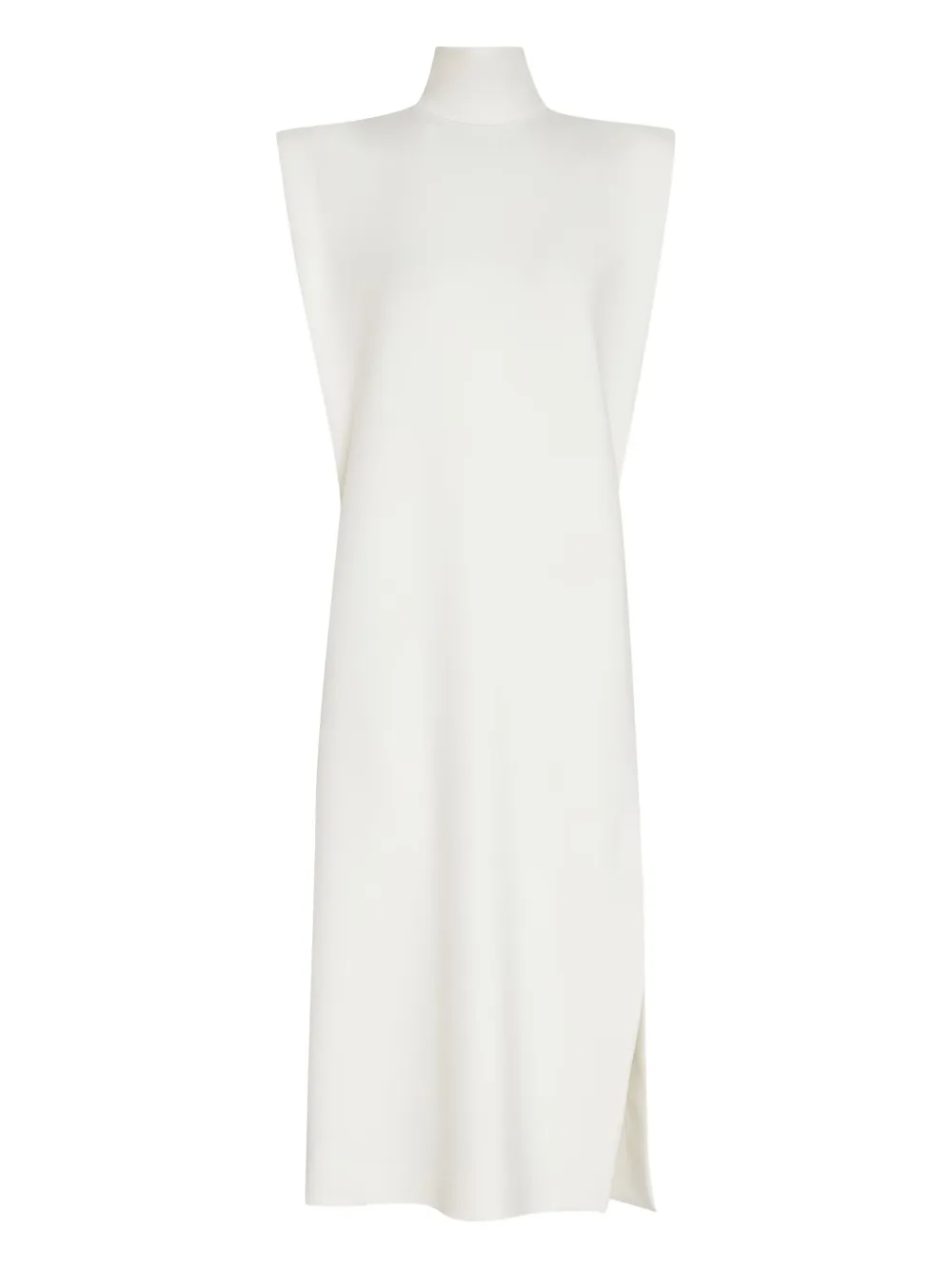Gloria Coelho Abito smanicato a collo alto - Bianco