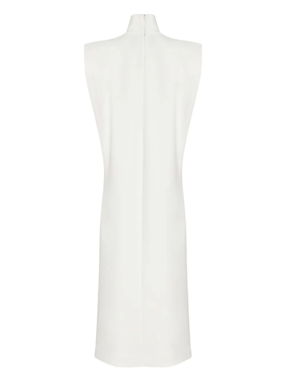Gloria Coelho Midi-jurk met hoge hals - Wit