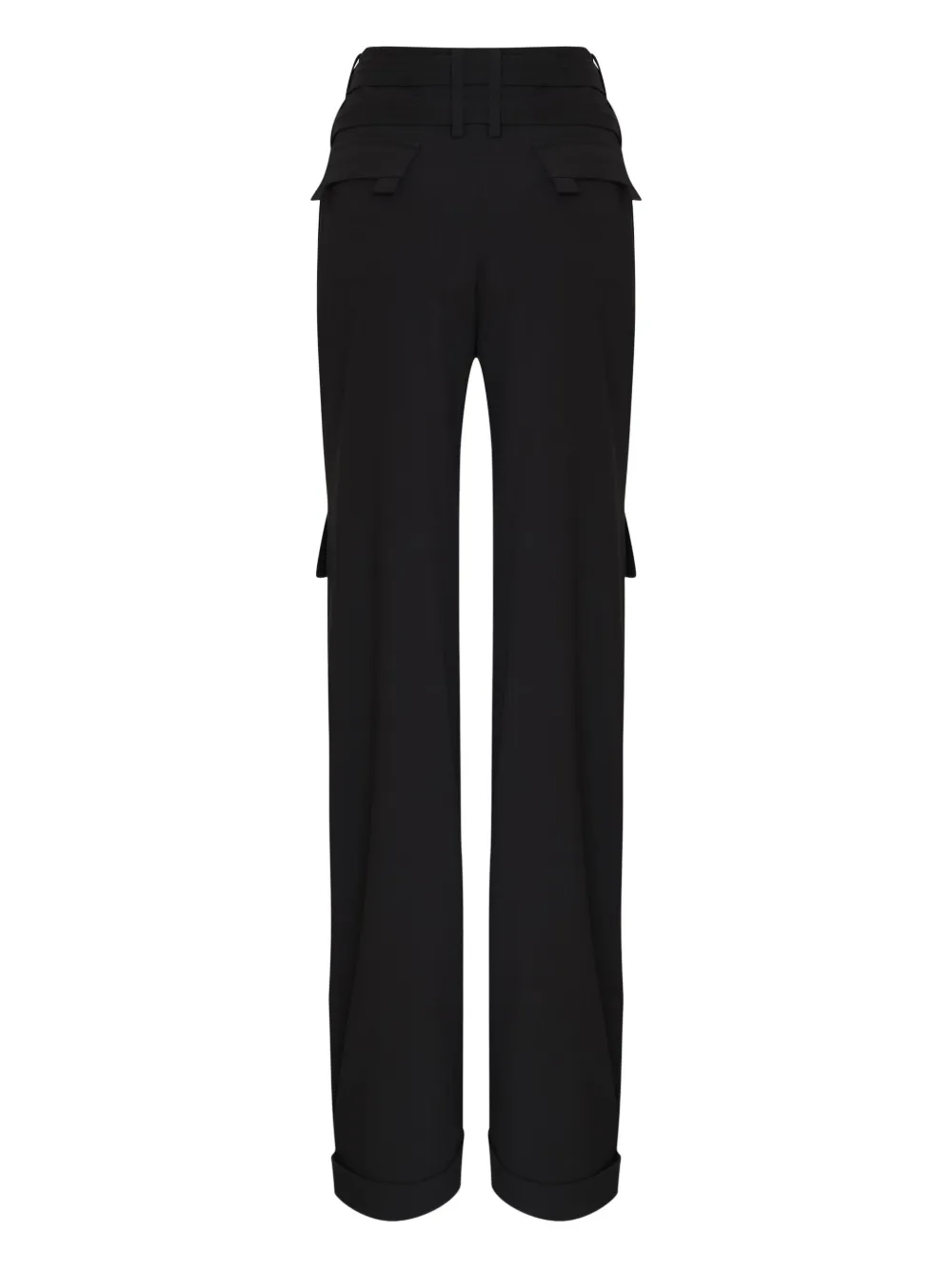 Gloria Coelho Belted Cargo Trousers In Black