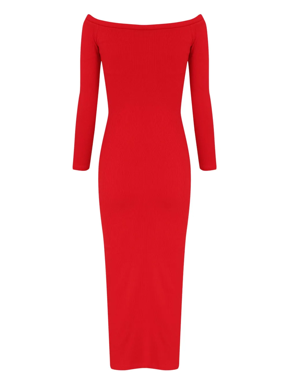 Gloria Coelho Off-shoulder midi-jurk - Rood