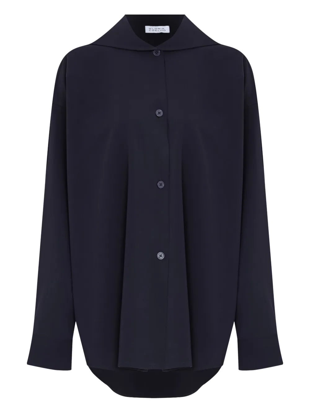 Gloria Coelho Camicia con colletto ampio - Blu