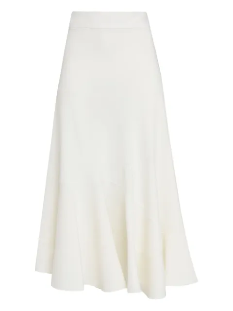 Gloria Coelho falda midi con diseño acampanado