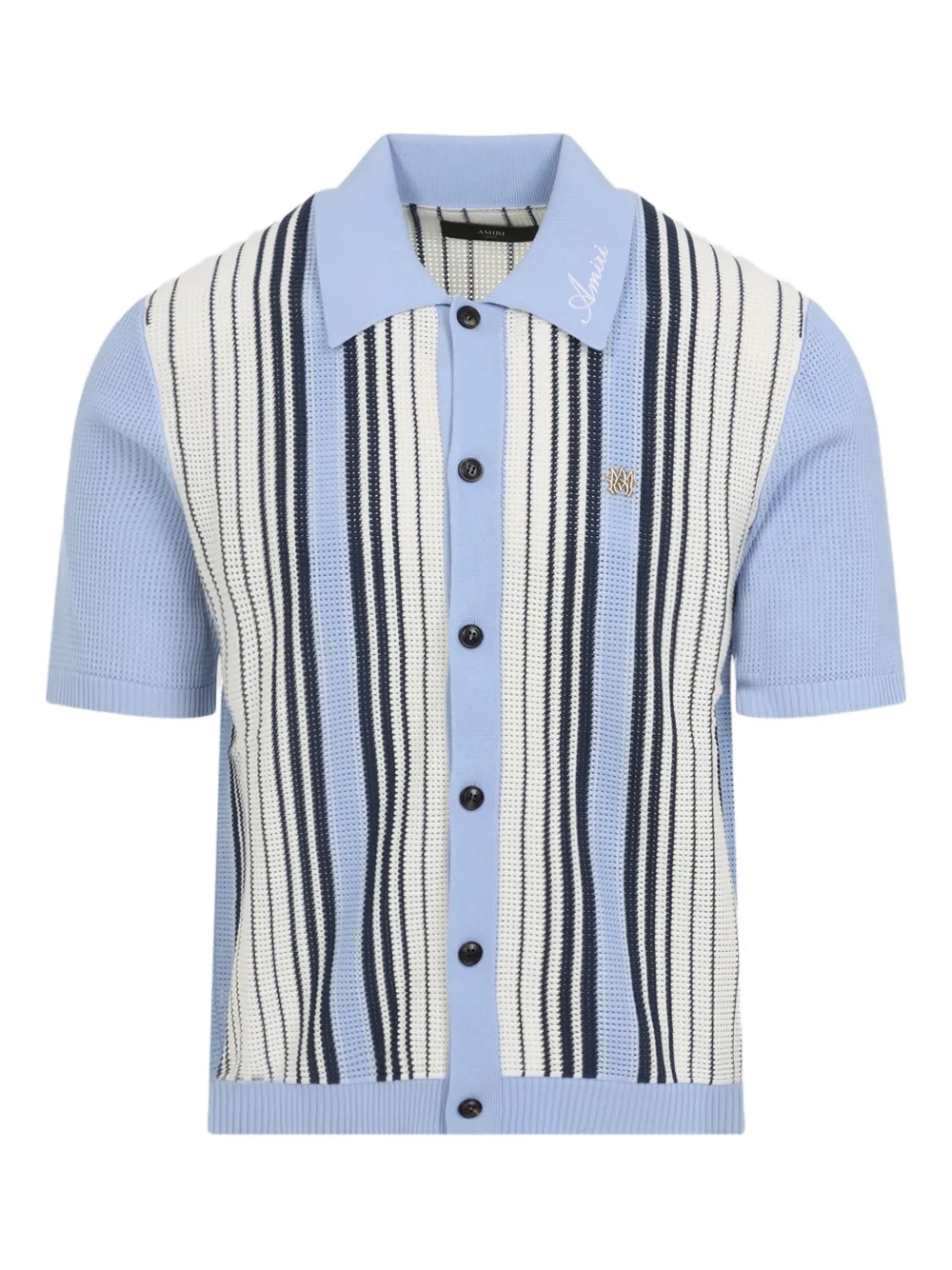 AMIRI crochet mesh shirt Blauw