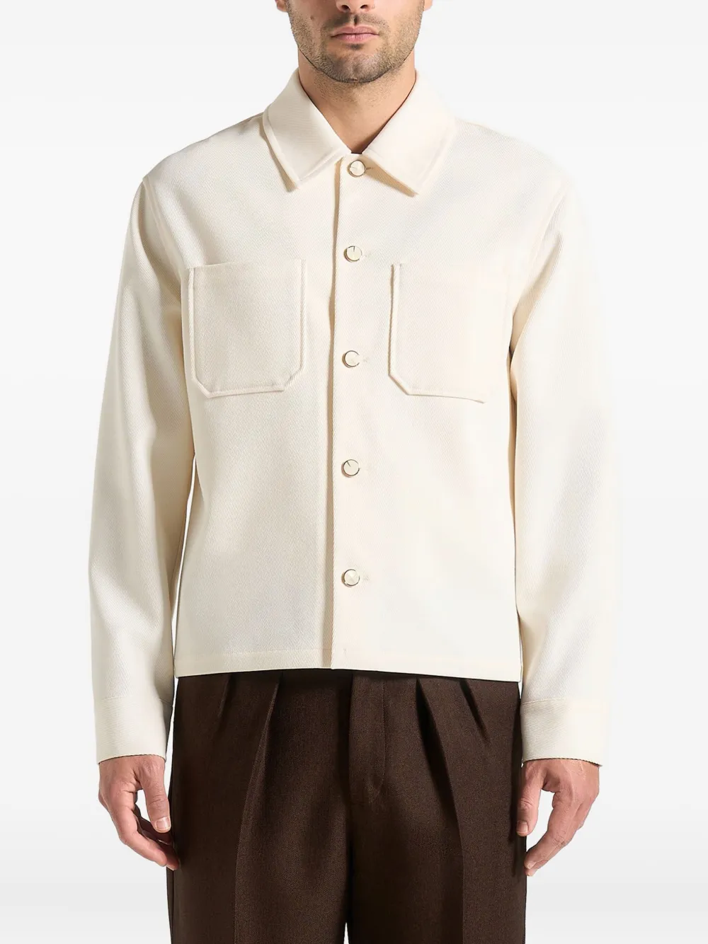 Manière De Voir Benoit patch-pockets shirt | Neutrals | Image 1