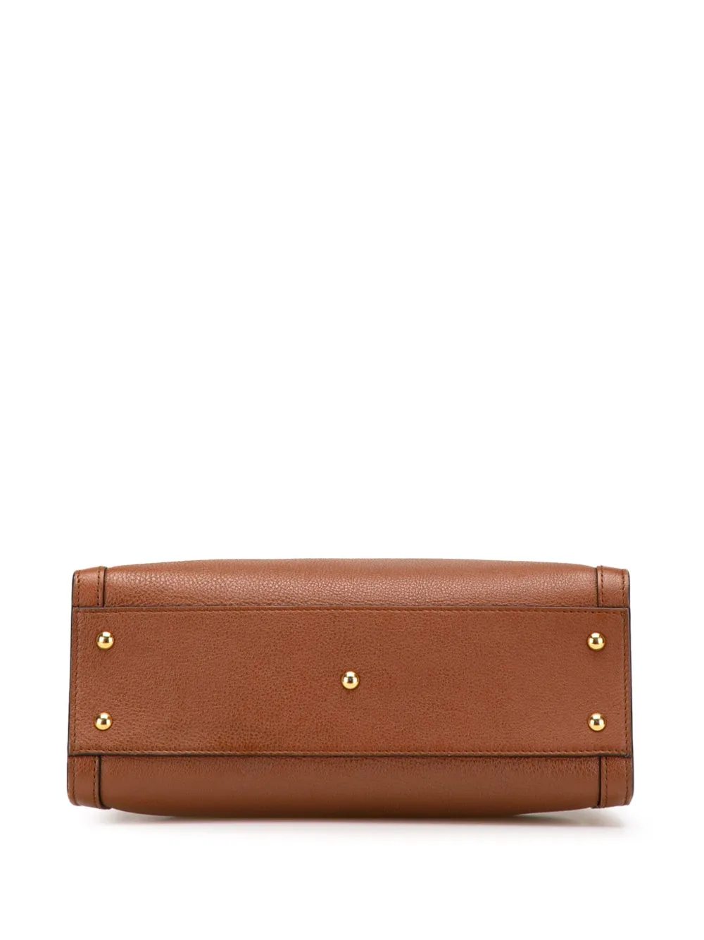 Pre-owned Gucci 2016-2025 Small Leather Bamboo Diana Satchel In Brown