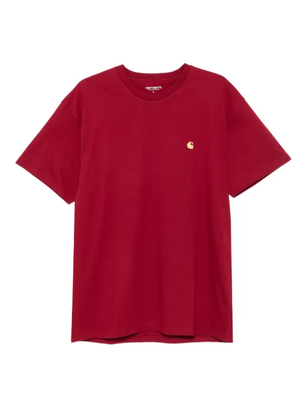 Carhartt WIP Chase logo-embroidered t-shirt Red FARFETCH GE