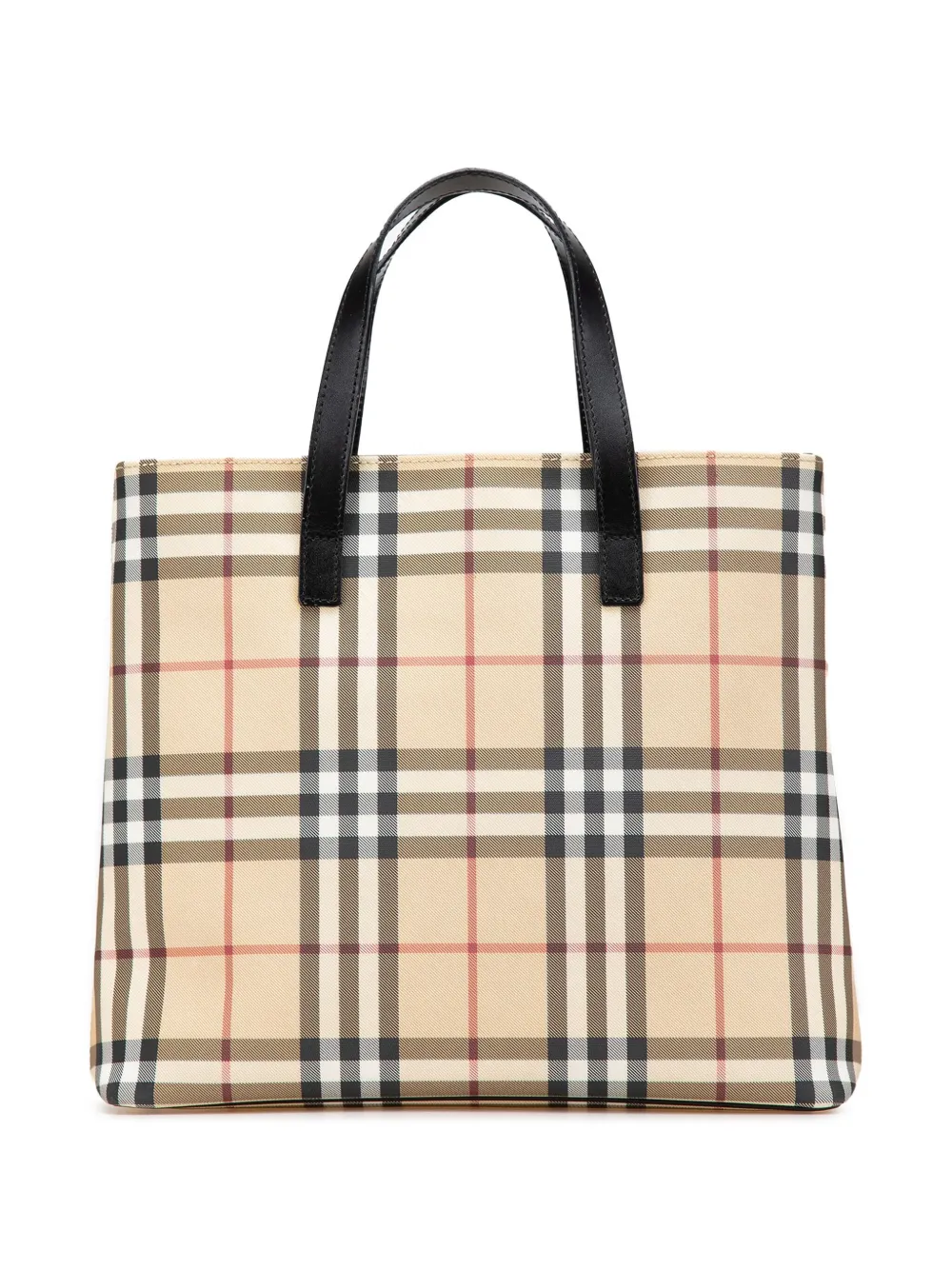 Burberry Pre-Owned 2000-2017 House Check Canvas tote bag | Black | Image 1