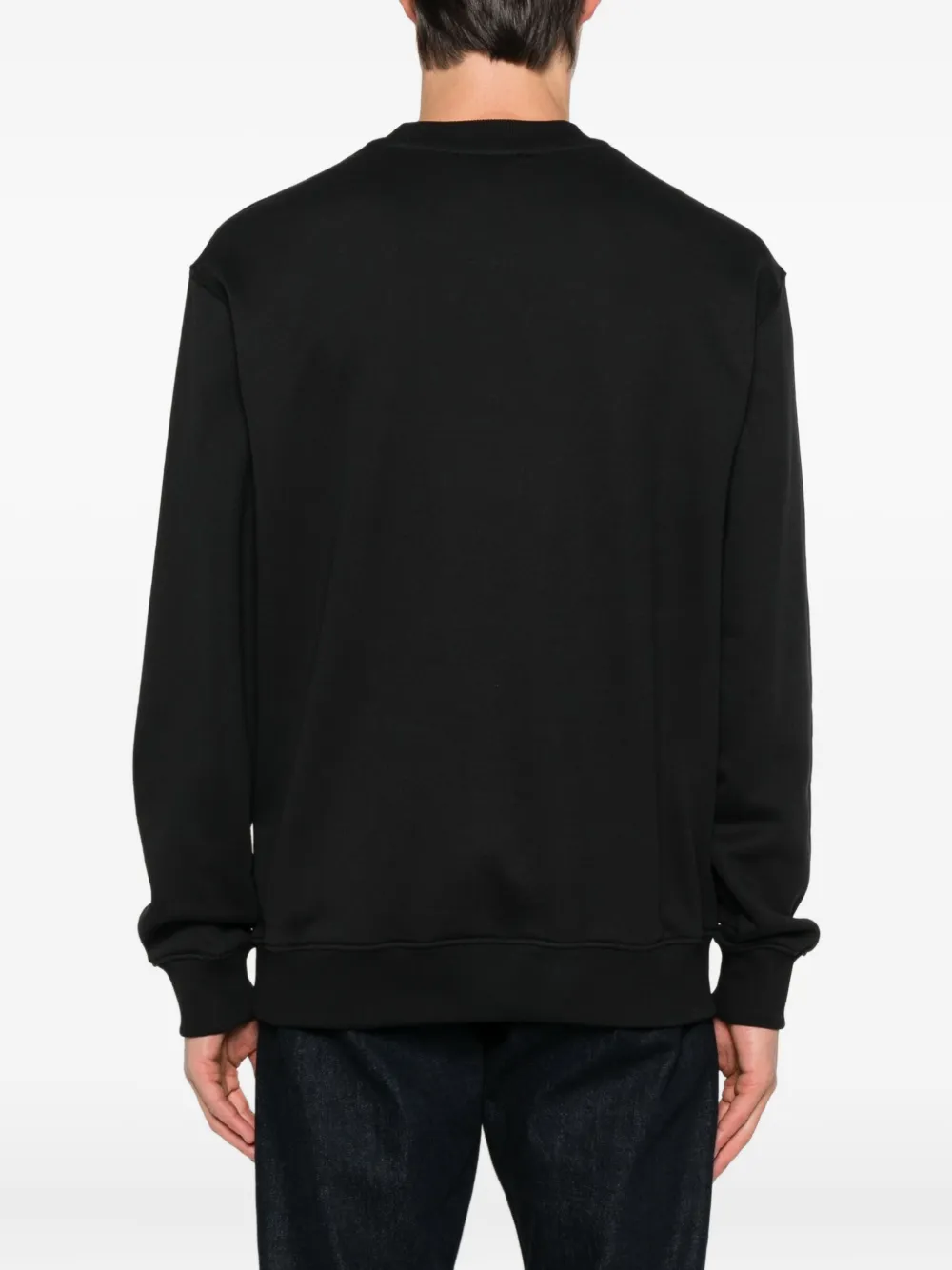 Versace Jeans Couture Sweater met barokprint Zwart