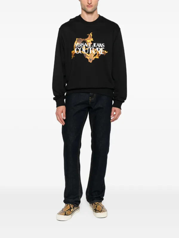 VERSACE COLLECTION バロックプリント スウェットシャツ Versace Jeans Couture バロックプリント スウェットシャツ