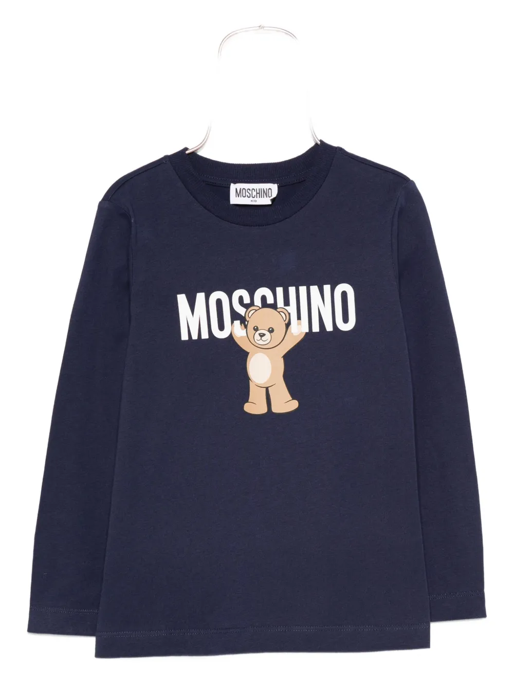 Moschino Kids T-shirt met lange mouwen Blauw