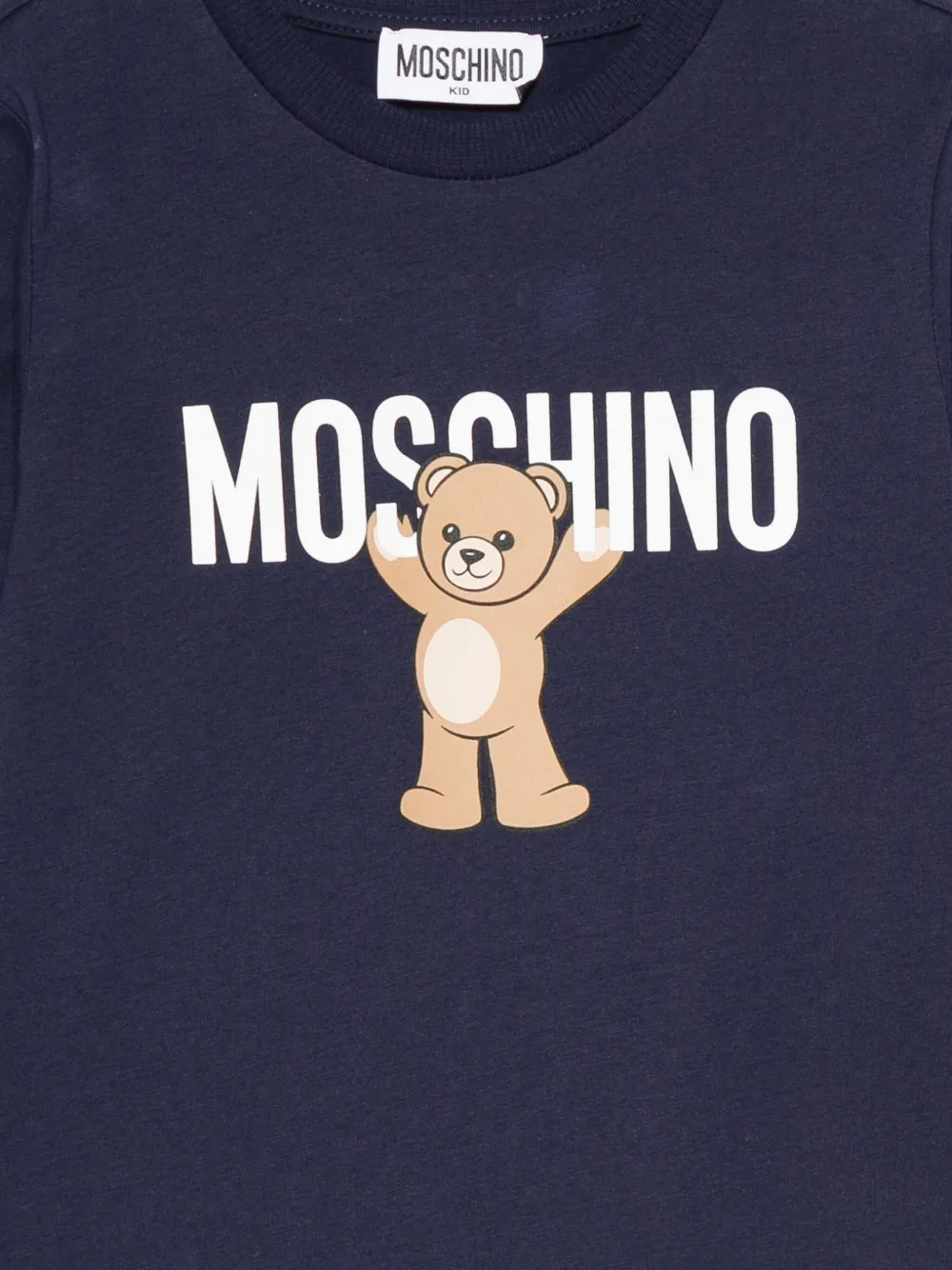Moschino Kids T-shirt met lange mouwen Blauw