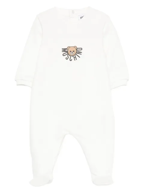 Moschino Kids teddy-bear print pajamas