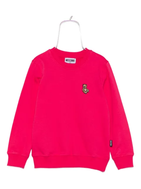Moschino Kids teddy-embroidered sweatshirt