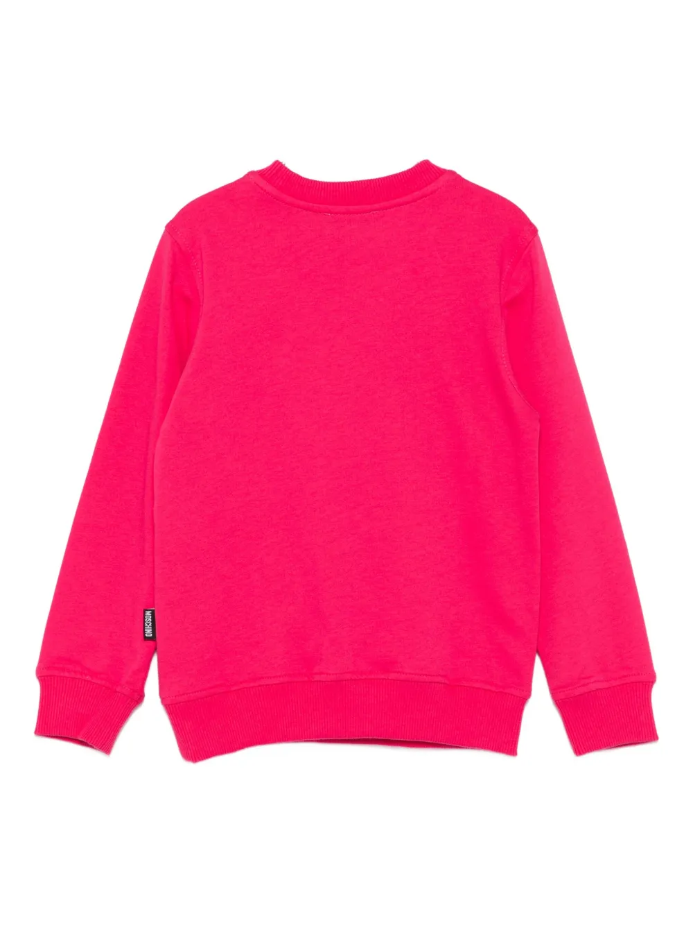 Moschino Kids teddy-embroidered sweatshirt Roze