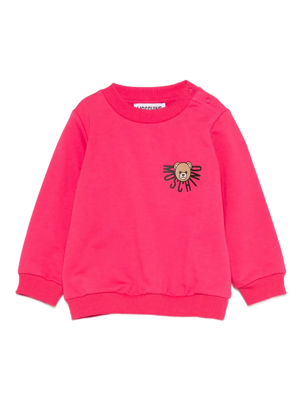 Moschino Kids Sweater met teddybeer-patroon Roze