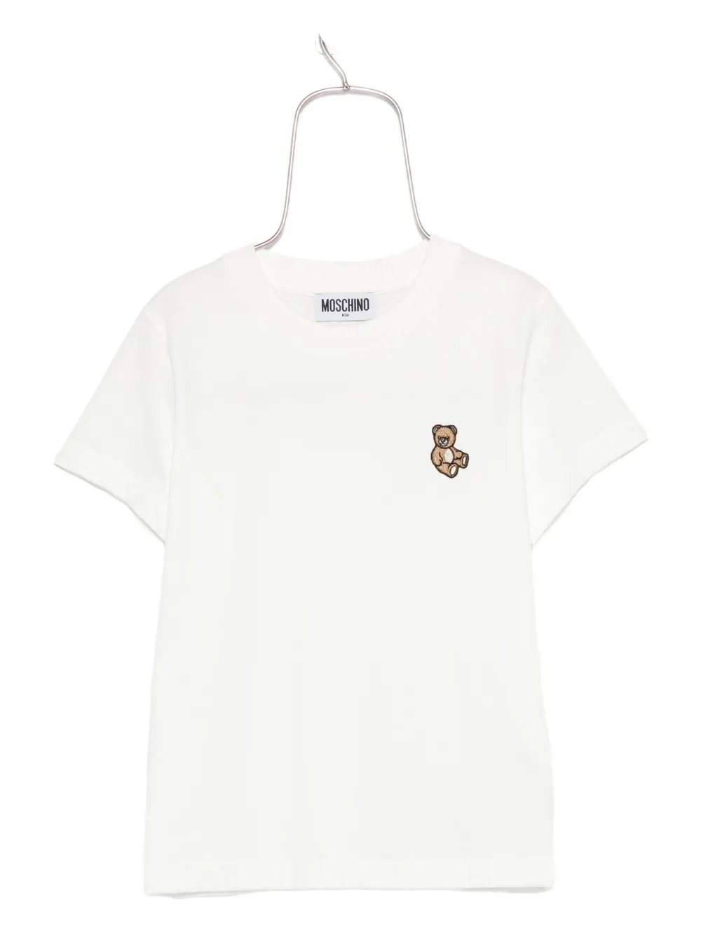Moschino Kids T-shirt met teddybeerprint Wit