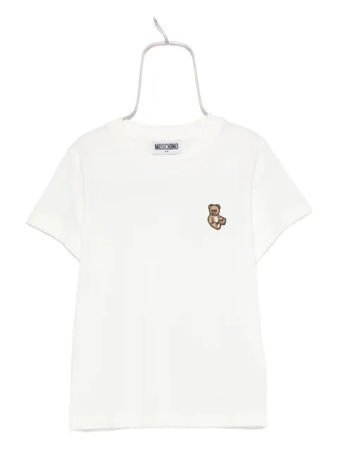 Moschino Kids Teddy Bear-embroidered T-shirt