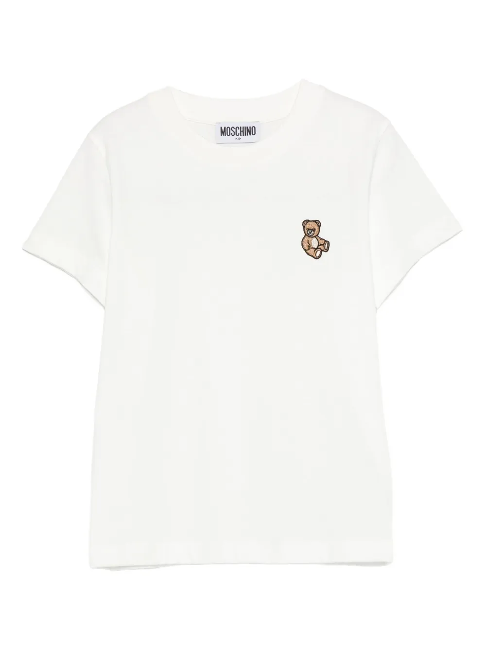 Moschino Kids T-shirt met teddybeerprint Wit