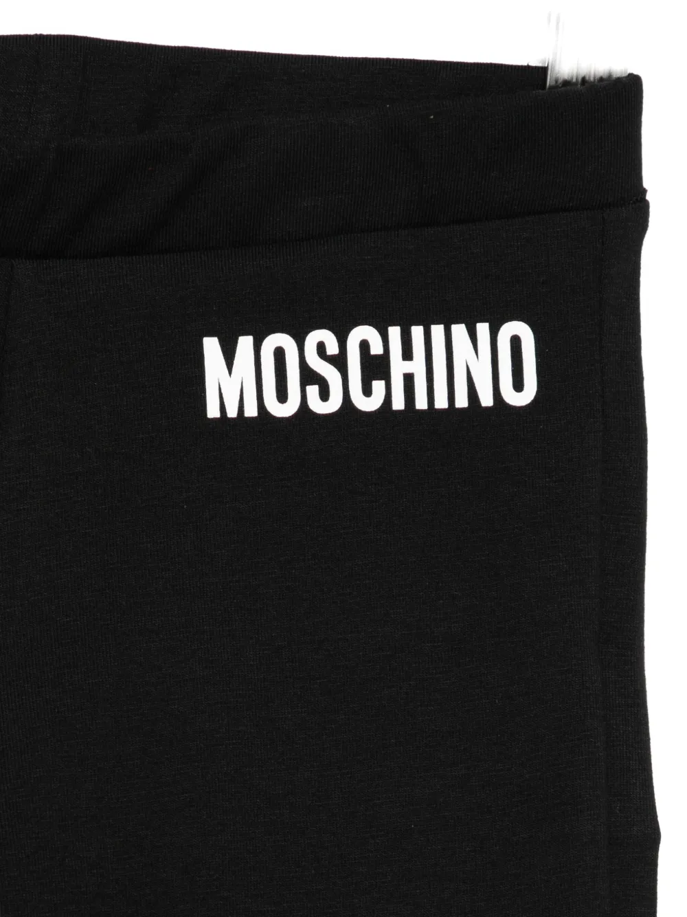 Moschino Kids Flared broek verfraaid met logo Zwart