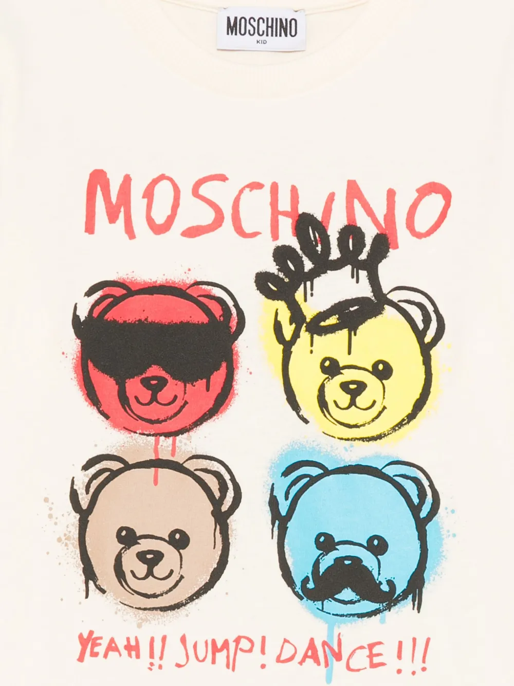 Moschino Kids T-shirt met teddybeerprint Beige