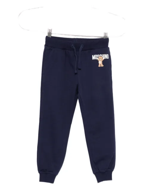 Moschino Kids teddy-print drawstring trousers