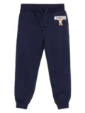 Moschino Kids teddy-print drawstring trousers - Blue