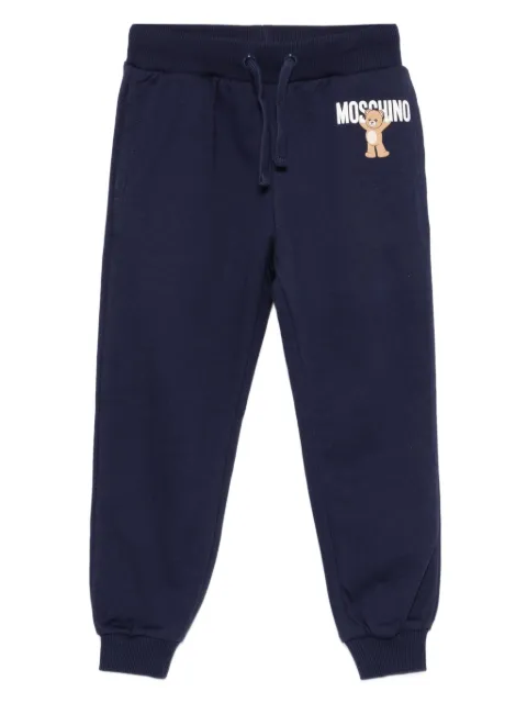 Moschino Kids pantalones con estampado Teddy Bear y cordones