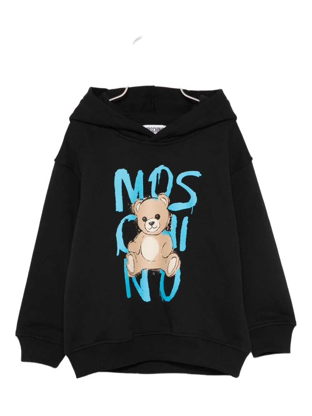 Moschino Kids Hoodie met teddybeerprint Zwart