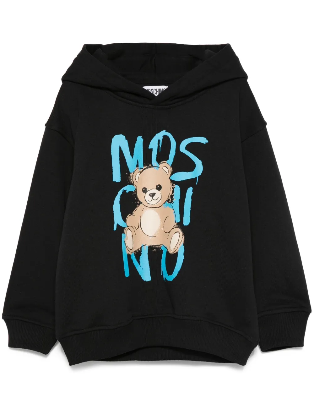 Moschino Kids Hoodie met teddybeerprint Zwart