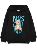 Moschino Kids Teddy Bear-print hoodie - Black