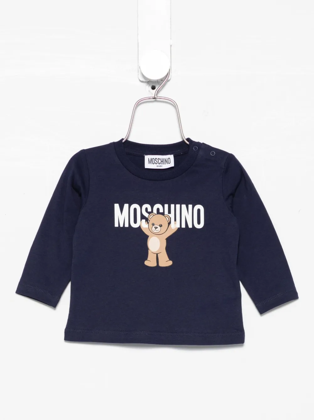 Moschino Kids Top met teddybeerprint Blauw