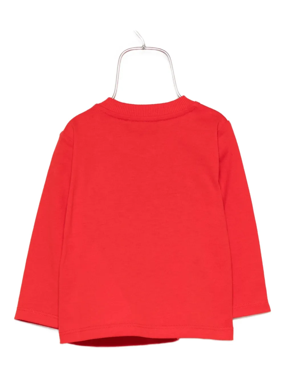 Moschino Kids pencil-print long-sleeve sweatshirt Rood