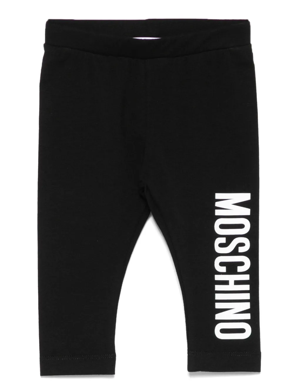Moschino Kids Legging met logoprint Zwart