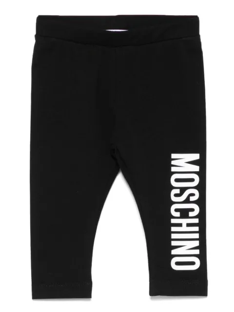 Moschino Kids Leggings con stampa logo